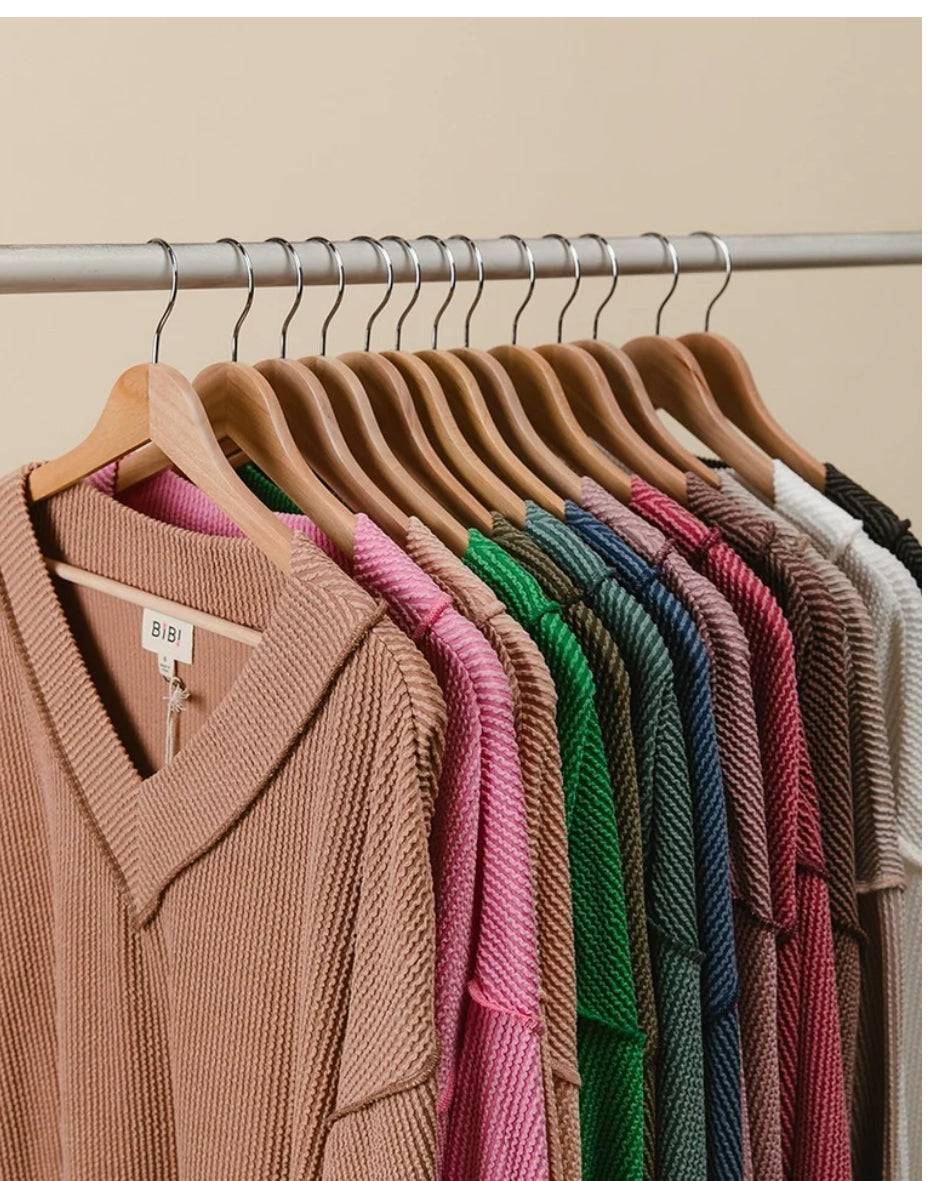 Two Piece Outer Stitch Ribbed