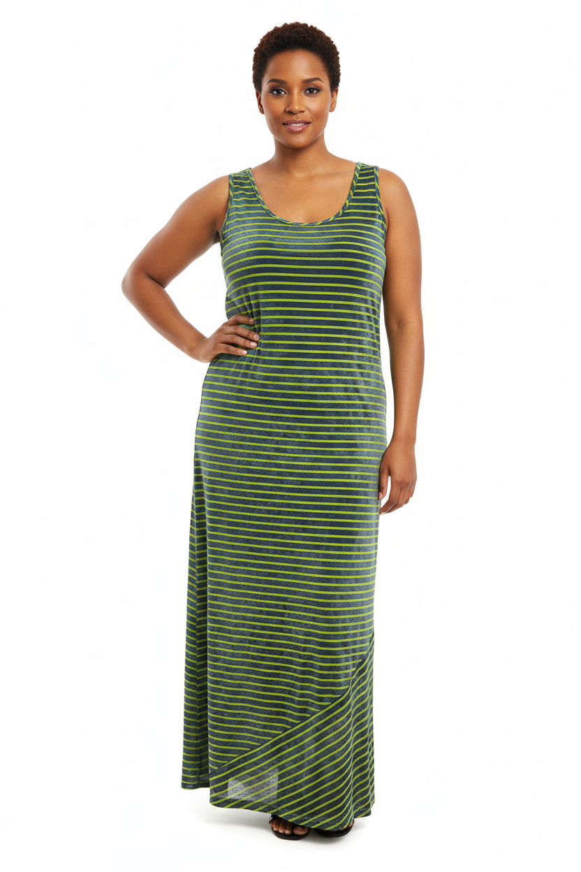 Stripped Maxi Dress