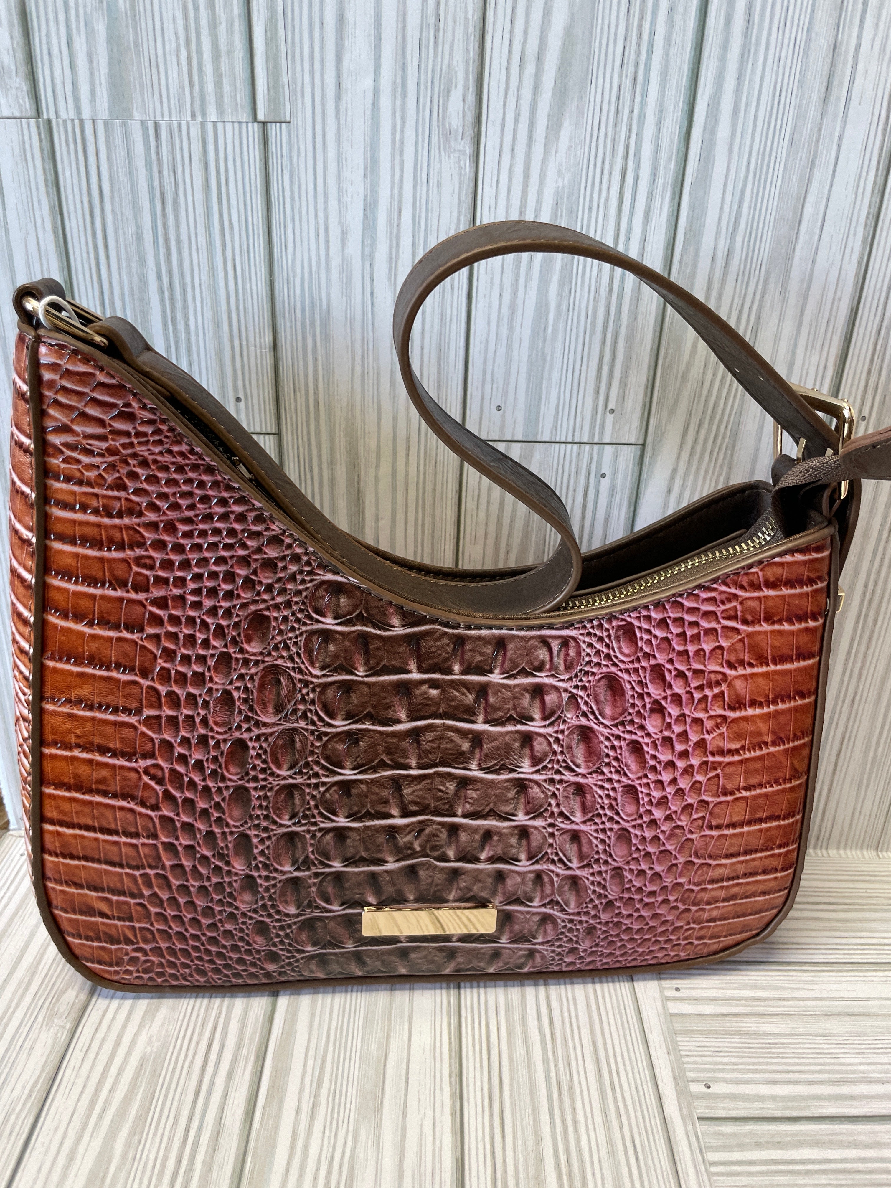 Multicolor Gator Texture Purse