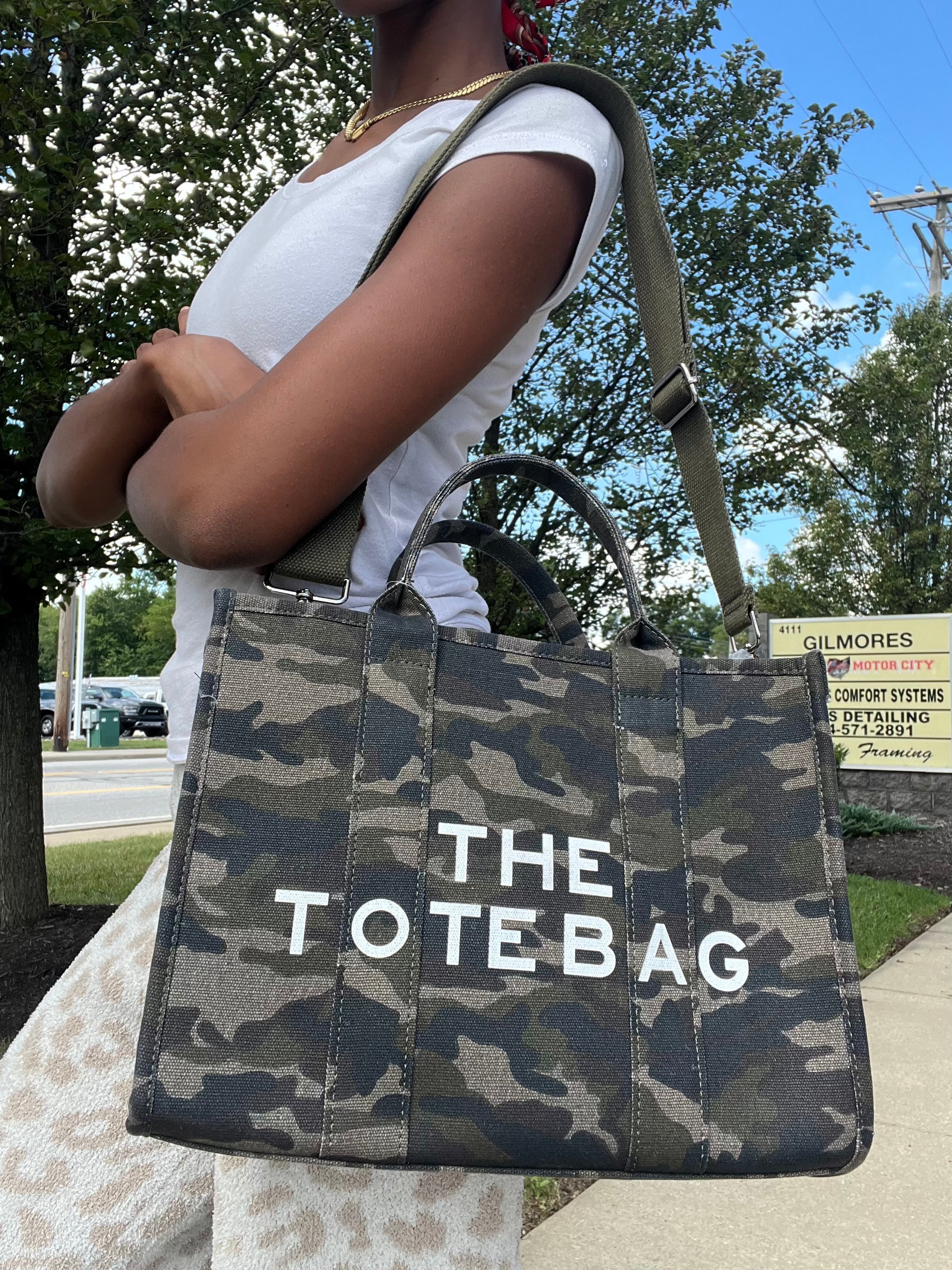 Camo Crossbody Tote