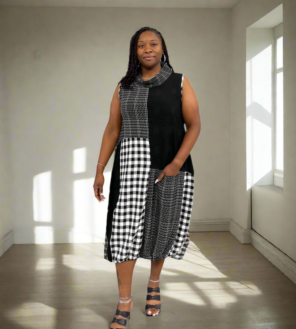 Patchwork Elegance Dress