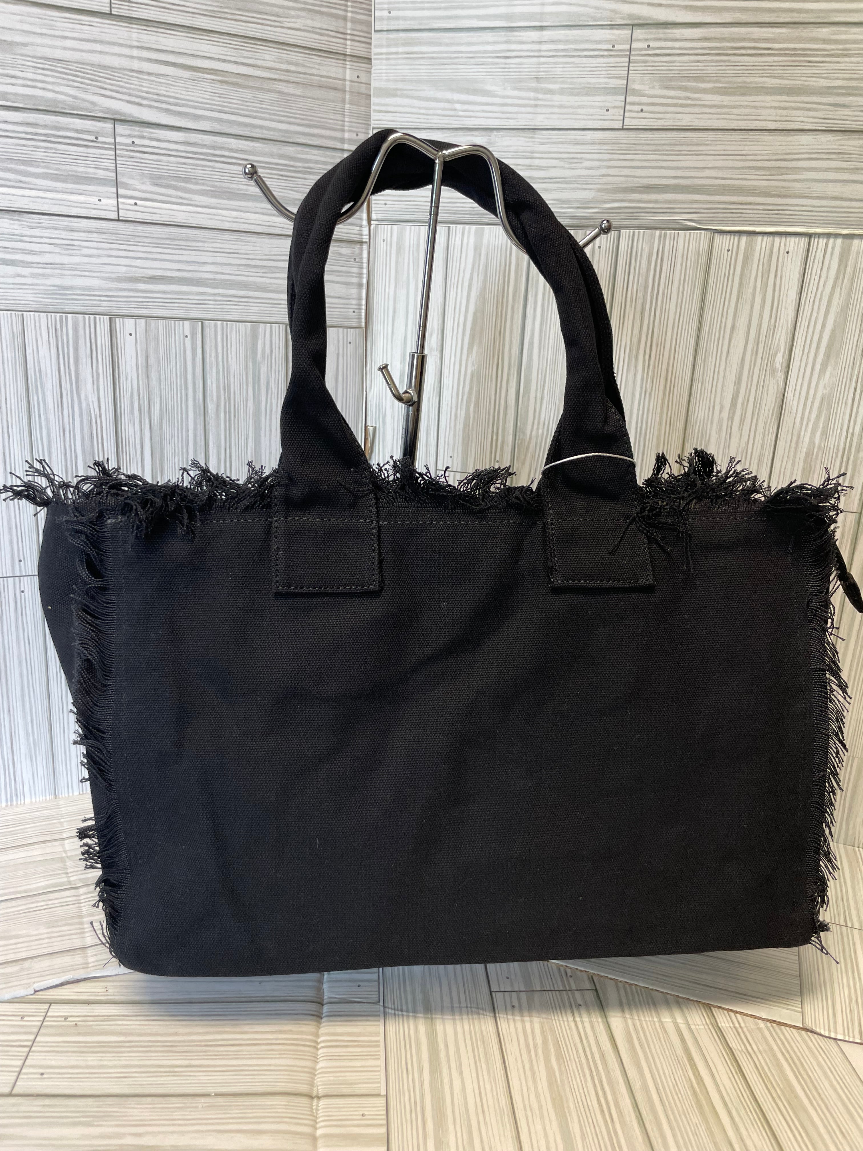 Canvas Tote w/ Fringe Trim
