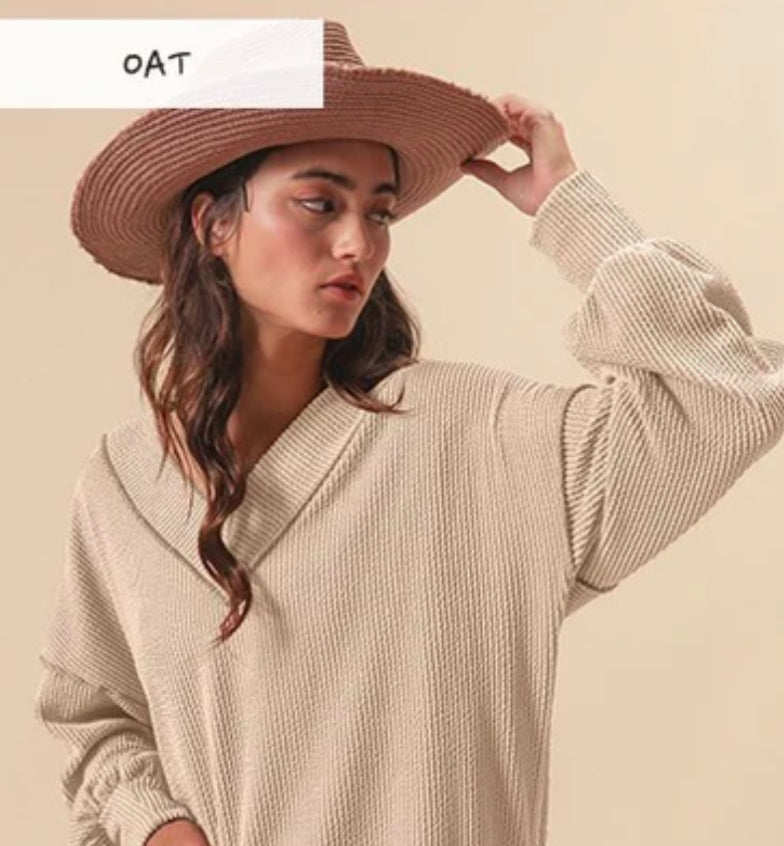 Two Piece Outer Stitch Ribbed