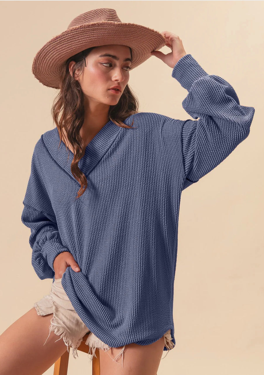 Two Piece Outer Stitch Ribbed