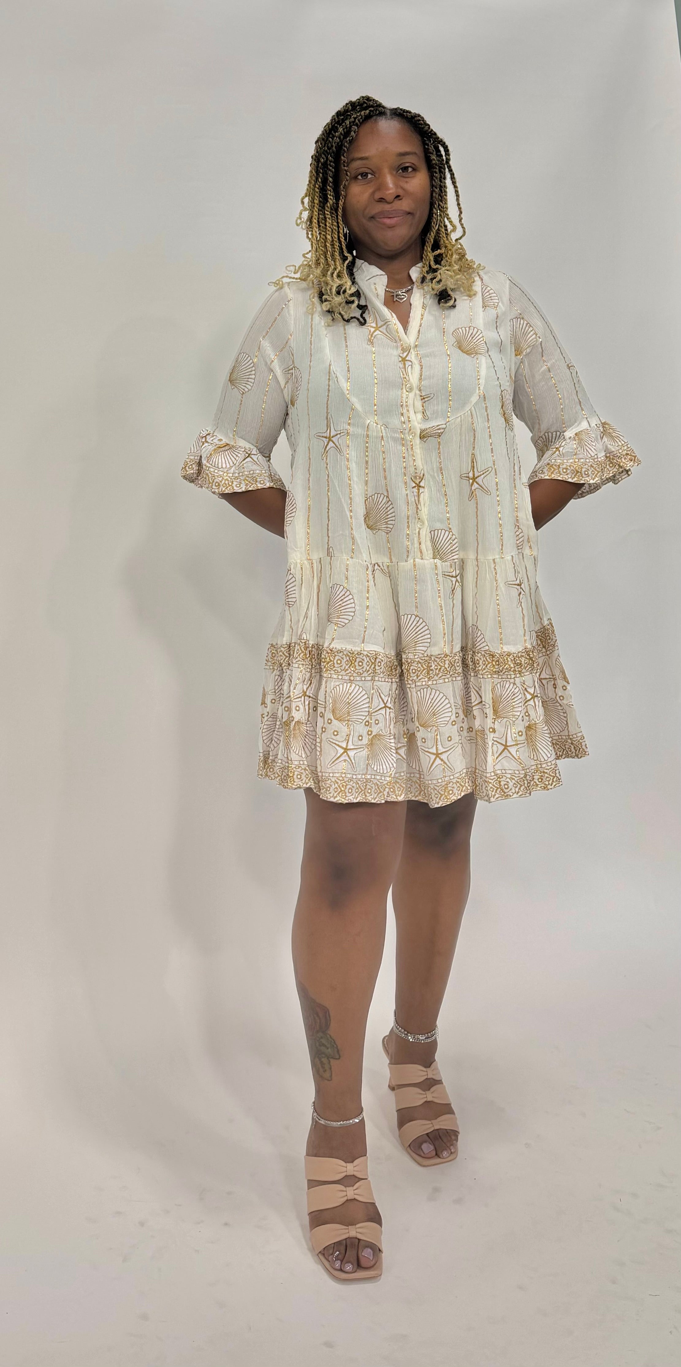 Seashell Tiered Dress
