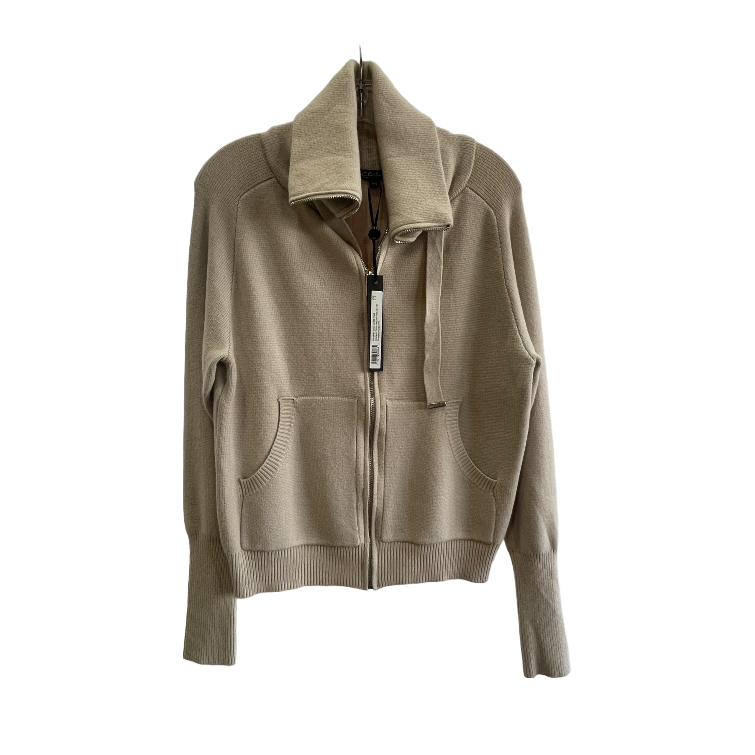 Charlie B Sweater with Zipper Cow Neck
