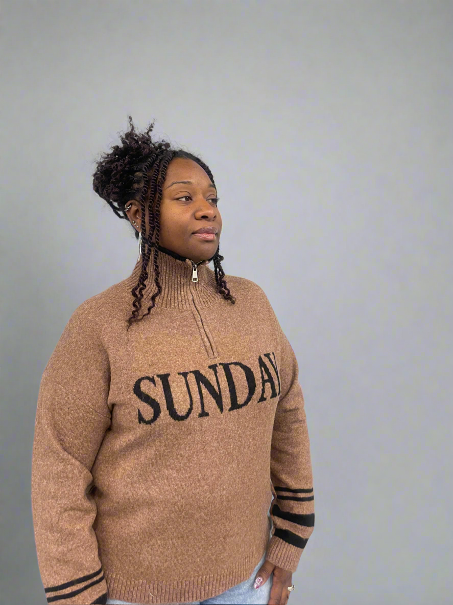 Sunday Quarter Zip Sweater