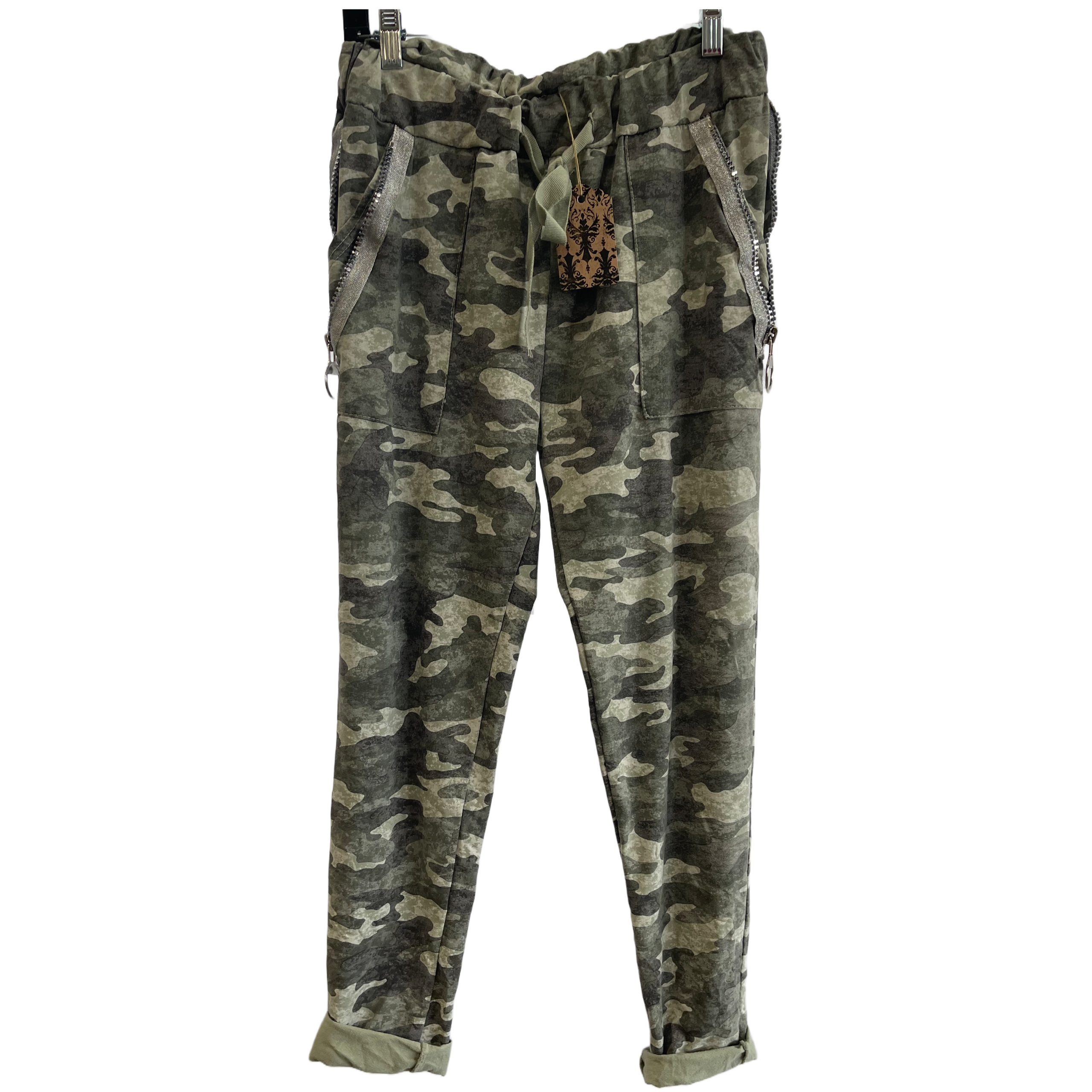Magic Army Pants with Zipper