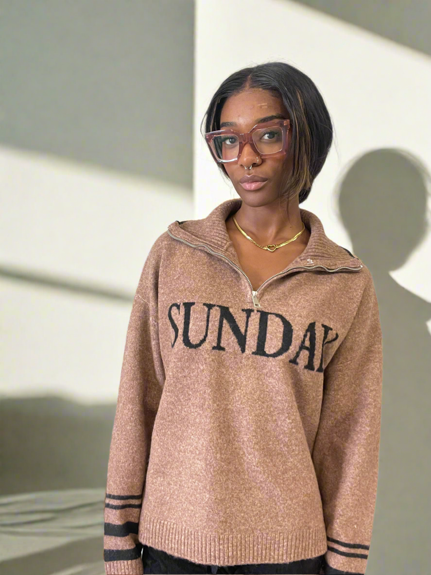 Sunday Quarter Zip Sweater