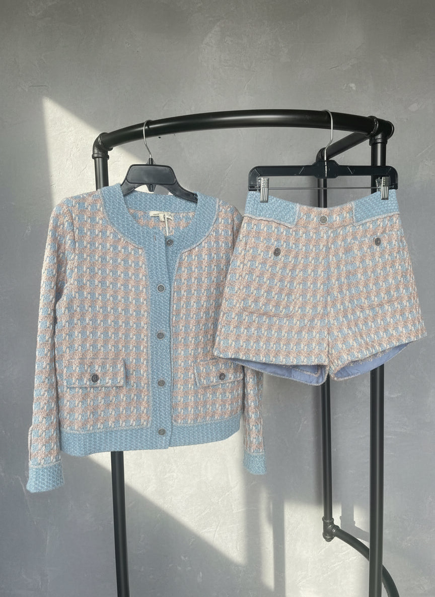 ￼ Tweed Two Piece Short Set ￼