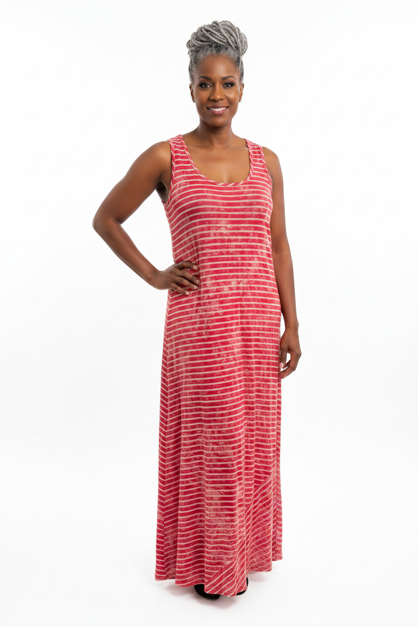 Stripped Maxi Dress