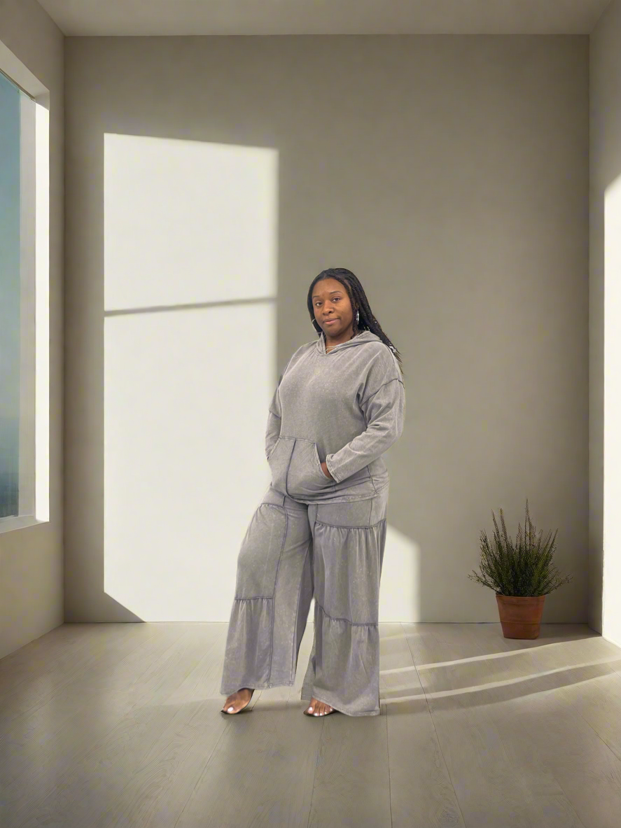 Hooded Ruffle Set
