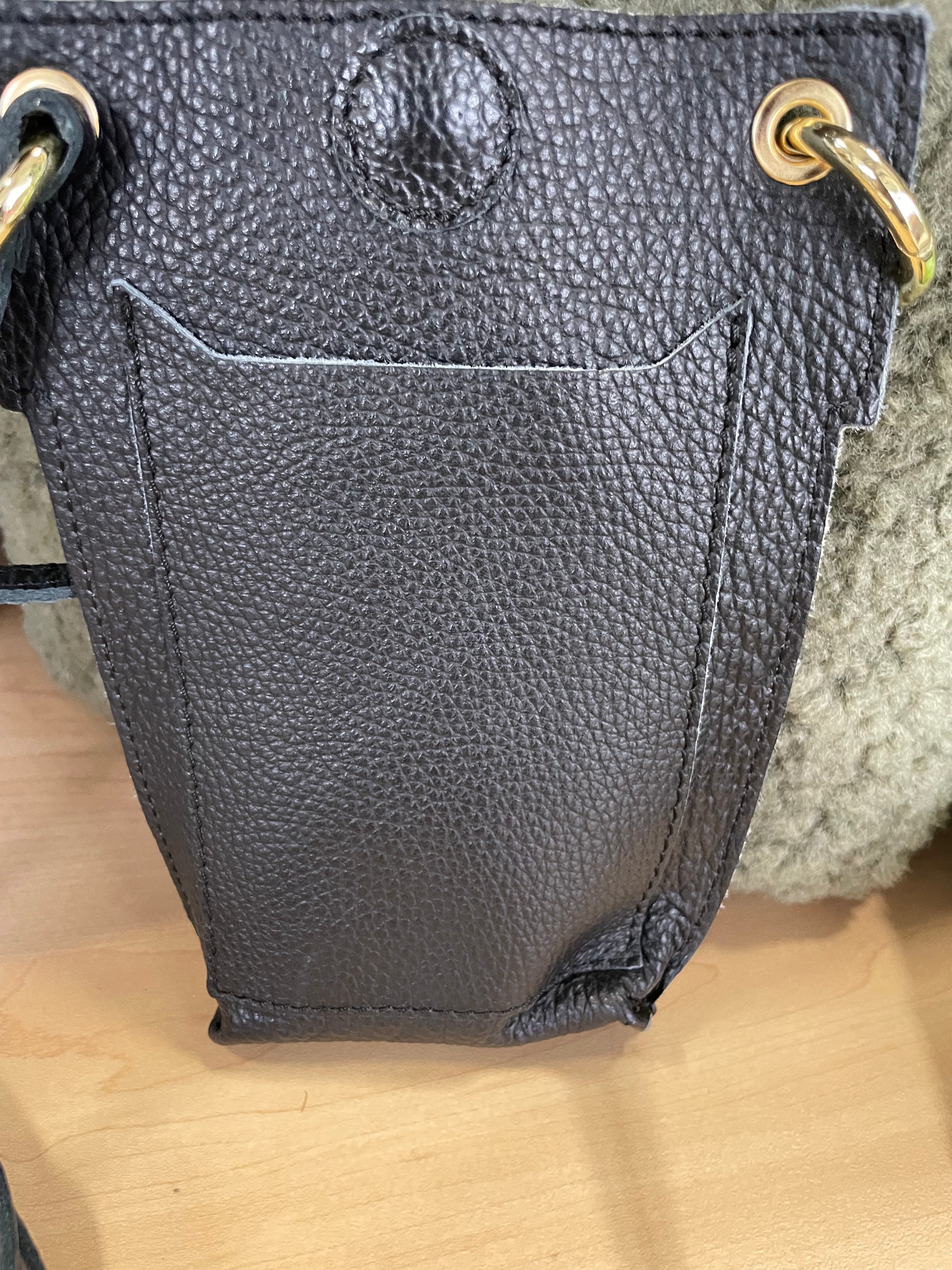 Leather Camo Crossbody