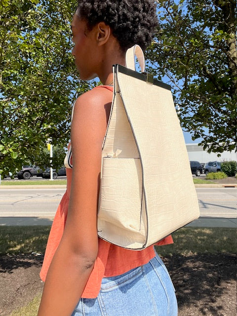 Cream Cobra Bookbag